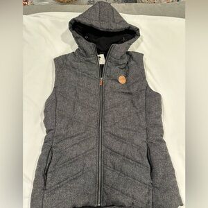 Arbor Black and Gray Hooded Vest